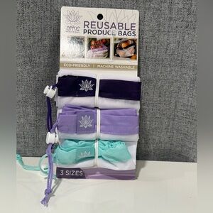 Lotus reusable produce bags. 3 sizes. NWT.